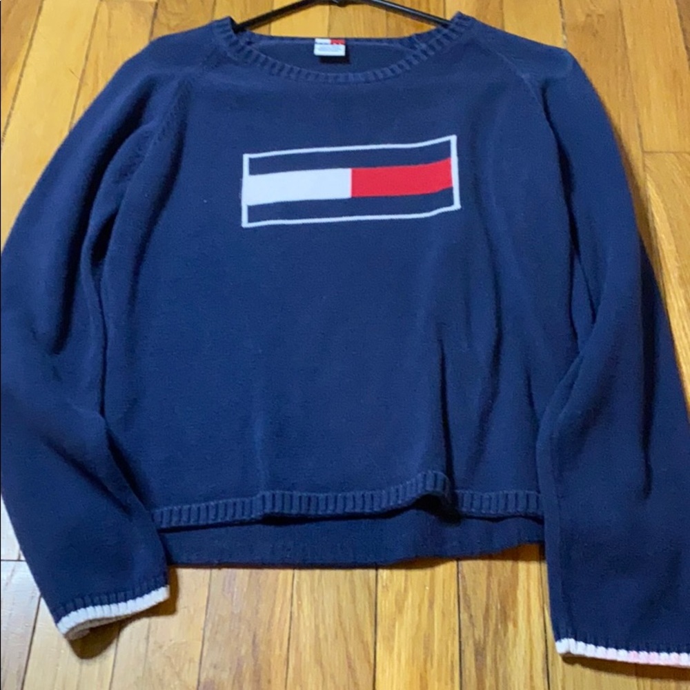 Long sleeve tommy sweater